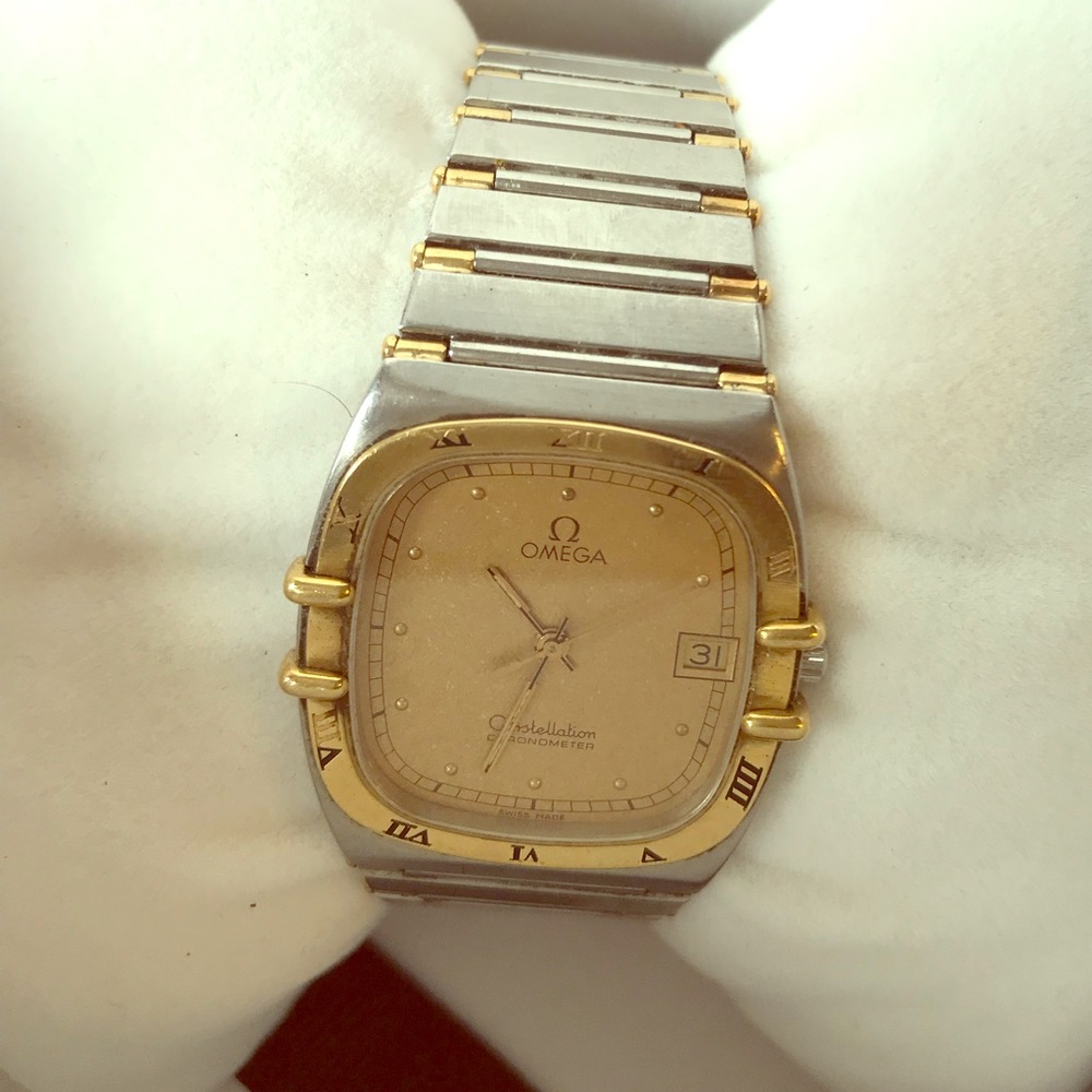 Omega Constellation square watch